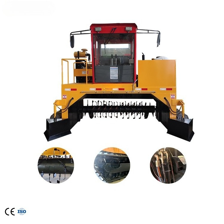 Compost Turner Machine - เครื่องทำปุ๋ยหมักอัตโนมัติ เครื่องผสมปุ๋ยหมักเห็ด เครื่องพลิกปุ๋ยหมักแบบตีนตะขาบ