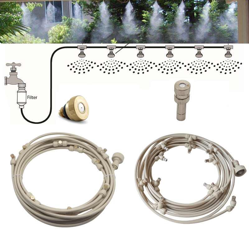 Greenhouse Plastic Film - 6/9/12/15/18m คุณภาพสูง Cooling Water Fog Sprayer