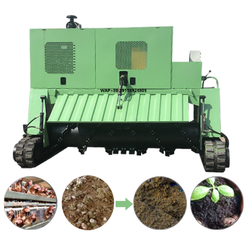 Compost Turner Machine - เครื่องจักรกลการเกษตร รถแทรกเตอร์ เครื่องจักรอัตโนมัติเต็มรูปแบบ เครื่องกลับกองปุ๋ยแบบตีนตะขาบ