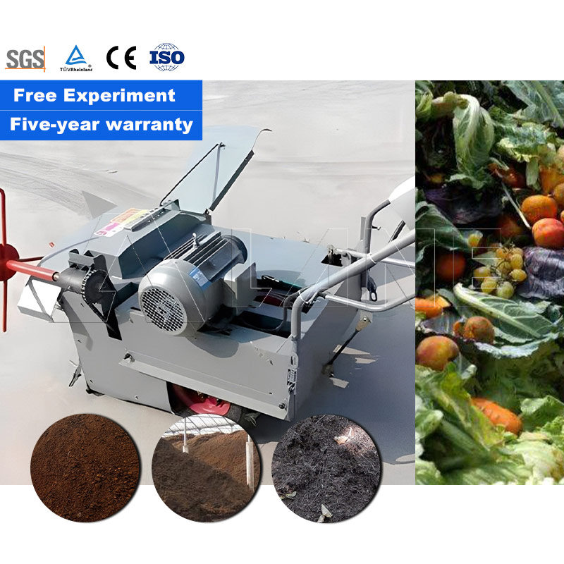 Compost Turner Machine - โรงงานผลิตเครื่องผสมปุ๋ยหมักแบบขับเคลื่อนด้วยตัวเอง LANE จำหน่ายเครื่องพลิกปุ๋ยหมัก