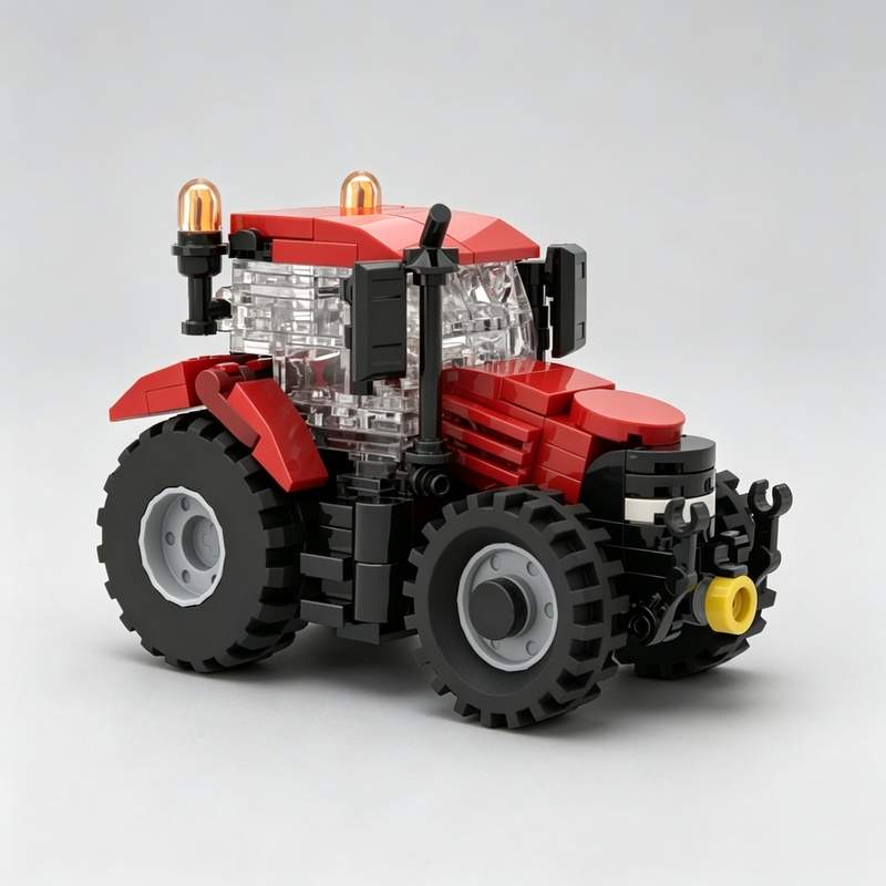 Agriculture Farming Education - 186 ชิ้น บล็อกประกอบรถแทรกเตอร์ฟาร์ม MOC โมเดลยานพาหนะการเกษตรแบบกำหนดเอง ของเล่นประกอบเองเพื่อการศึกษา
