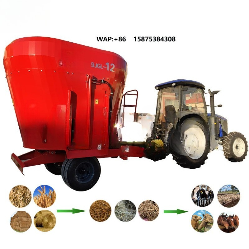 Farming Farmer - เครื่องผสมอาหารสัตว์ เครื่องบดและผสมอาหาร TMR เหมาะสำหรับฟาร์มและเกษตรกร เครื่องจักรแปรรูปอาหารสัตว์