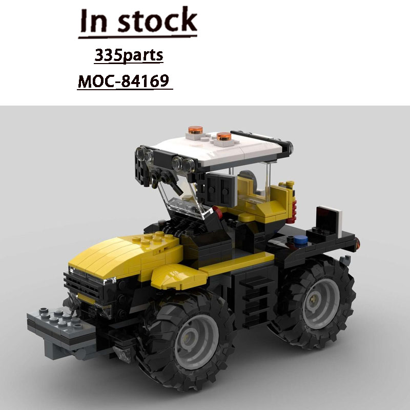 Agriculture Farming Education - MOC-84169 ซิตี้ฟาร์ม อะเกรคิวเจอร์เจอร์ รถแทรกเตอร์สีเหลือง บล็อกตัวต่อ 335