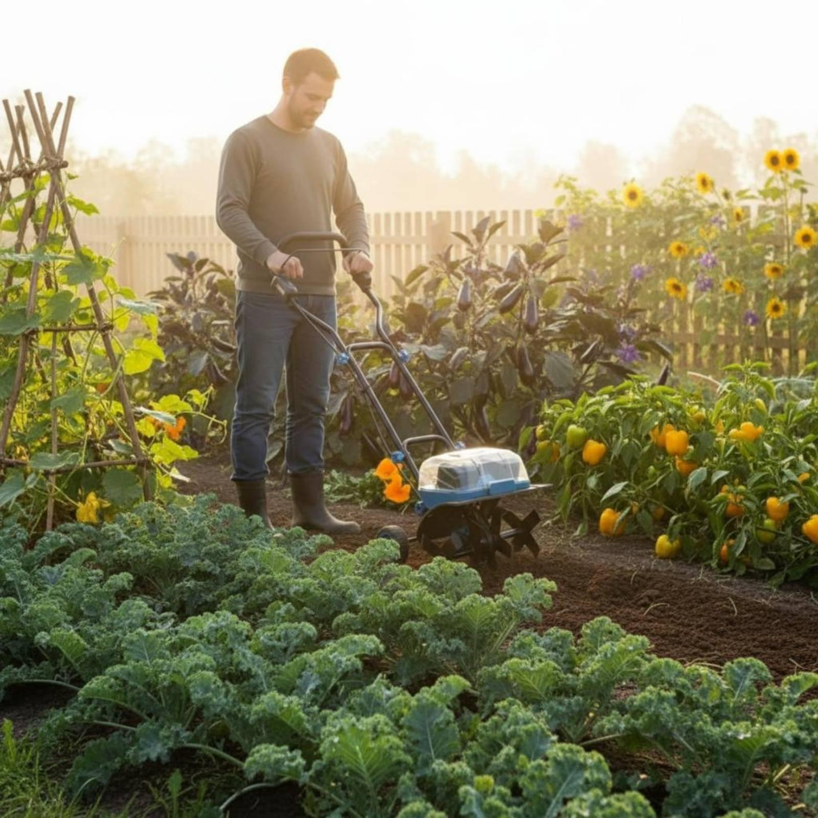 เครื่องพรวนดินแบบเดินตาม 40V แ - Farming Farmer บทวิจารณ์และราคา
