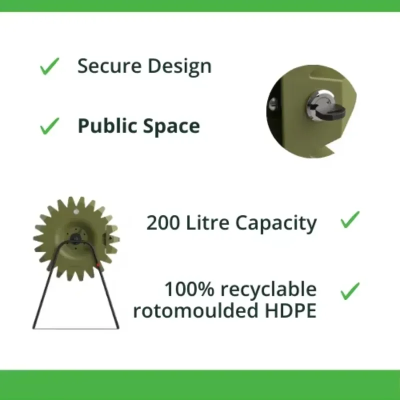 เครื่องหมักปุ๋ยแบบหมุน 200 ลิต - Compost Turner Machine บทวิจารณ์และราคา